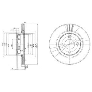 Слика на Кочионен диск DELPHI BG2784