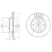 Слика 1 на кочионен диск DELPHI BG2802