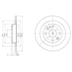 Слика на Кочионен диск DELPHI BG2805