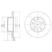 Слика 1 на кочионен диск DELPHI BG2845