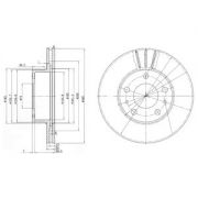 Слика 1 на кочионен диск DELPHI BG2846