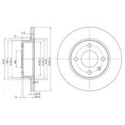 Слика 1 на кочионен диск DELPHI BG2910