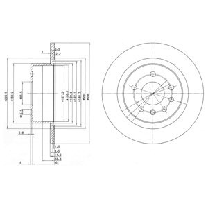 Слика на Кочионен диск DELPHI BG2986