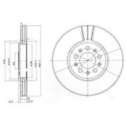 Слика 1 на кочионен диск DELPHI BG3035C