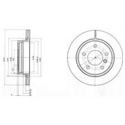 Слика 1 на кочионен диск DELPHI BG3041C