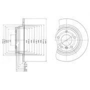 Слика 1 на кочионен диск DELPHI BG3044