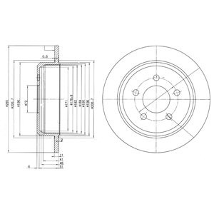 Слика на Кочионен диск DELPHI BG3073