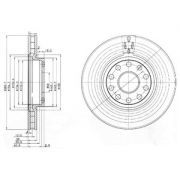 Слика 1 на кочионен диск DELPHI BG3078