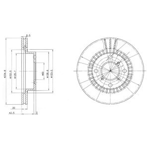 Слика на Кочионен диск DELPHI BG3160