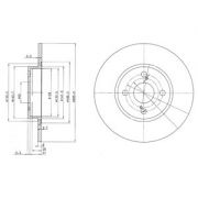 Слика 1 на кочионен диск DELPHI BG3186