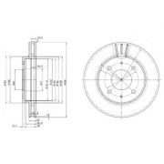 Слика 1 на кочионен диск DELPHI BG3202