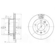 Слика 1 на кочионен диск DELPHI BG3236