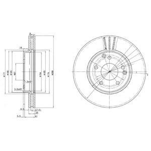 Слика на кочионен диск DELPHI BG3240 за Mercedes SLK (r170) 230 Kompressor (170.449) - 197 коњи бензин