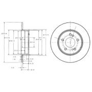 Слика 1 на кочионен диск DELPHI BG3326