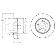 Слика 1 на кочионен диск DELPHI BG3326C