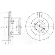 Слика 1 на кочионен диск DELPHI BG3378