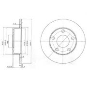 Слика 1 на кочионен диск DELPHI BG3381