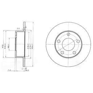 Слика на Кочионен диск DELPHI BG3382