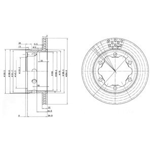 Слика на кочионен диск DELPHI BG3399 за Mercedes Sprinter 3-t Box (903) 316 CDI - 156 коњи дизел