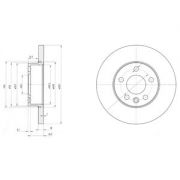 Слика 1 на кочионен диск DELPHI BG3415