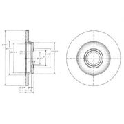 Слика 1 на кочионен диск DELPHI BG3416