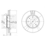 Слика 1 на кочионен диск DELPHI BG3501