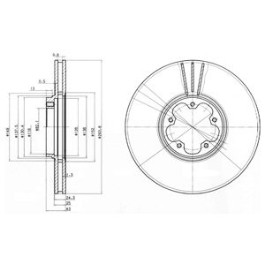 Слика на Кочионен диск DELPHI BG3504