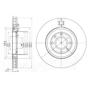 Слика на Кочионен диск DELPHI BG3529