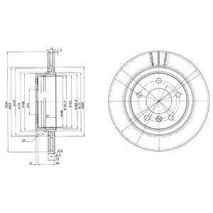 Слика на Кочионен диск DELPHI BG3530