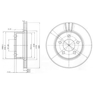 Слика на Кочионен диск DELPHI BG3532