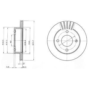 Слика на Кочионен диск DELPHI BG3548