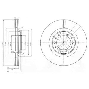 Слика на Кочионен диск DELPHI BG3586