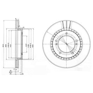 Слика на Кочионен диск DELPHI BG3587