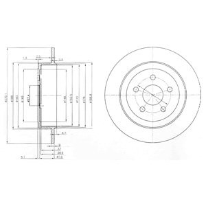 Слика на Кочионен диск DELPHI BG3593