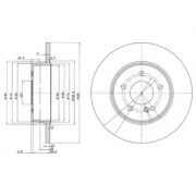 Слика 1 на кочионен диск DELPHI BG3602