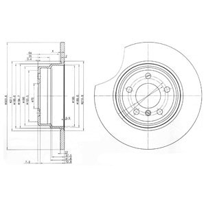 Слика на Кочионен диск DELPHI BG3629