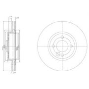 Слика 1 на кочионен диск DELPHI BG3661C