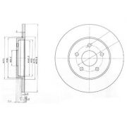 Слика 1 на кочионен диск DELPHI BG3663C