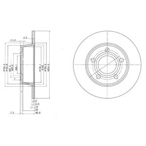 Слика на Кочионен диск DELPHI BG3672