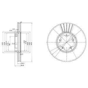 Слика на Кочионен диск DELPHI BG3676