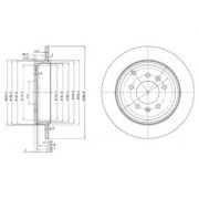 Слика 1 на кочионен диск DELPHI BG3684