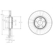 Слика 1 на кочионен диск DELPHI BG3688