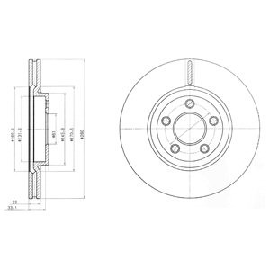 Слика на Кочионен диск DELPHI BG3704