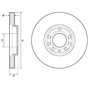 Слика на Кочионен диск DELPHI BG3713C