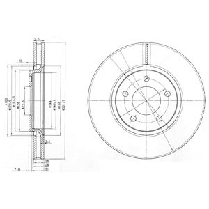 Слика на Кочионен диск DELPHI BG3716