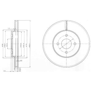 Слика на Кочионен диск DELPHI BG3742