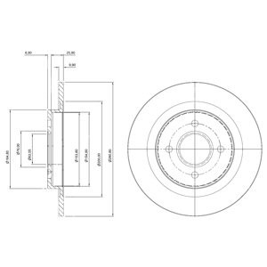 Слика на Кочионен диск DELPHI BG3743