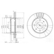 Слика 1 на кочионен диск DELPHI BG3749