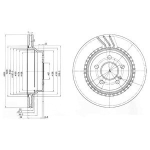 Слика на кочионен диск DELPHI BG3758 за Mercedes GLK-class (x204) 350 4-matic (204.988) - 306 коњи бензин