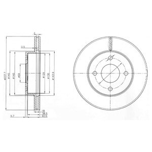 Слика на Кочионен диск DELPHI BG3763